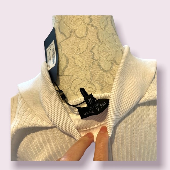 Rag&Bone Ribbed Polo Midi Dress - Picture 4 of 6